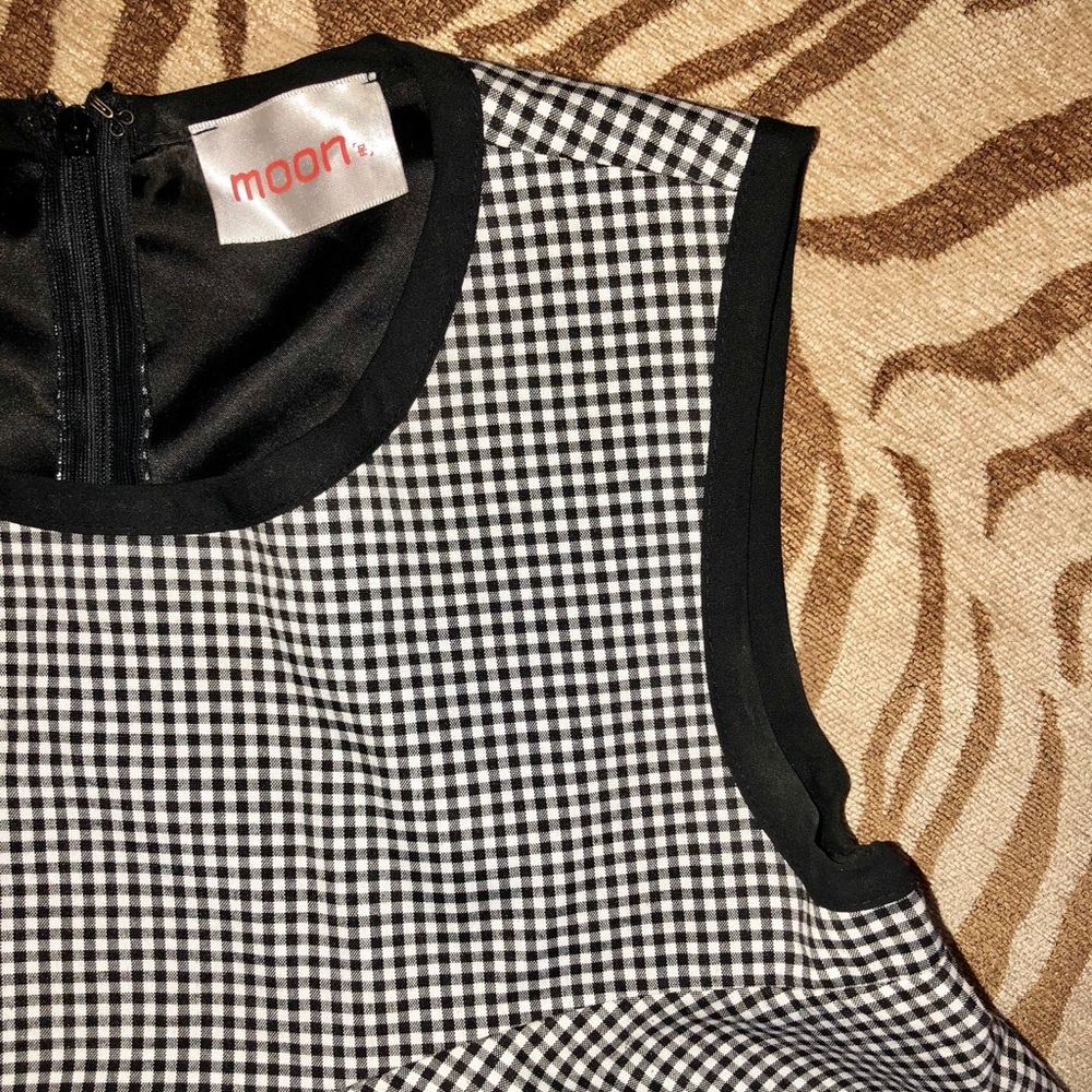 Black Checkered Blouse - image 3